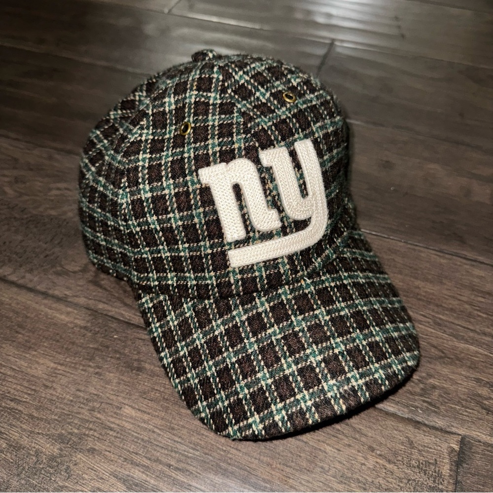 47 Brand Brown Plaid Cap with Cream Logo